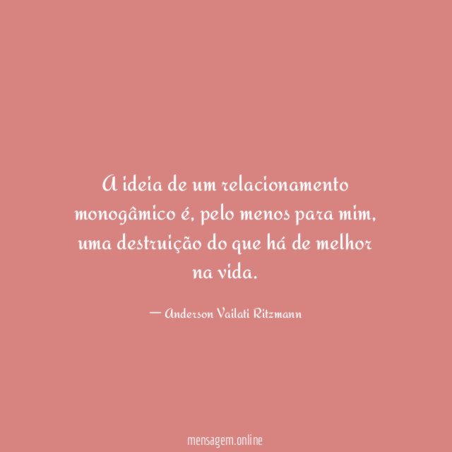 A ideia de um relacionamento monogâmico é