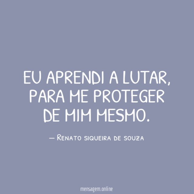 Eu Aprendi a lutar