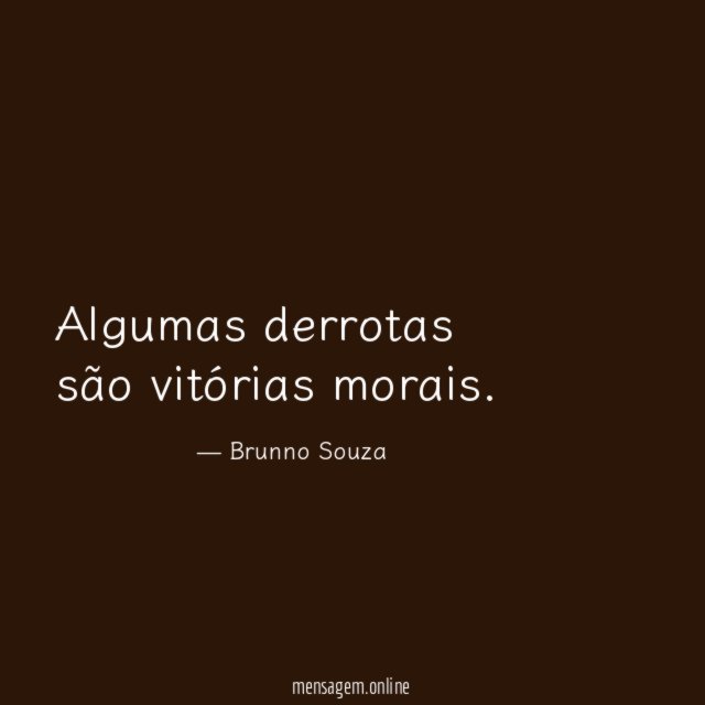 Algumas derrotas são vitórias morais