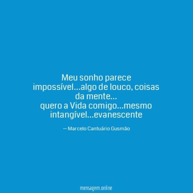 meu sonho parece impossível