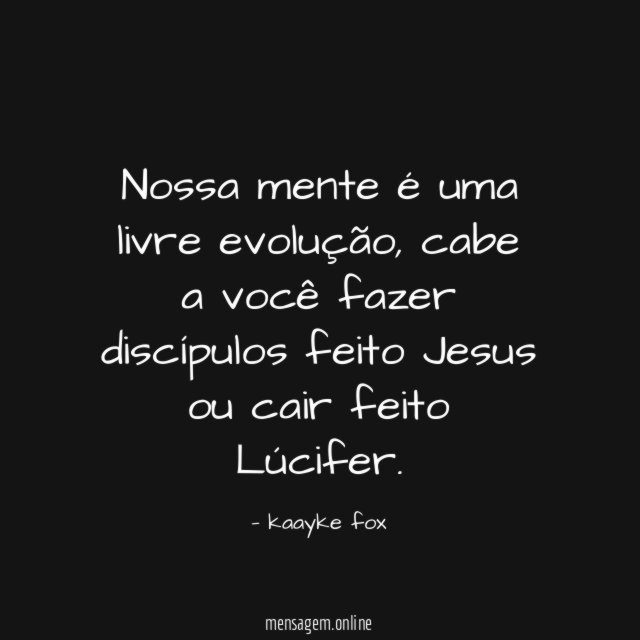 Nossa mente é uma livre evolução