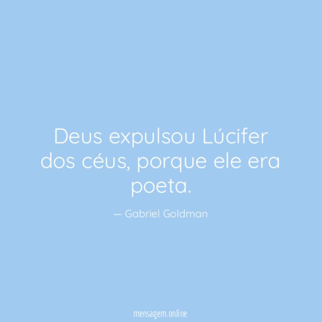 Deus expulsou Lúcifer dos céus