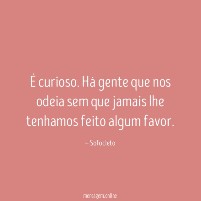 É curioso