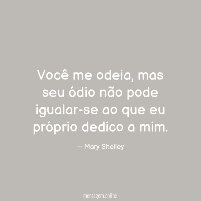 Você me odeia