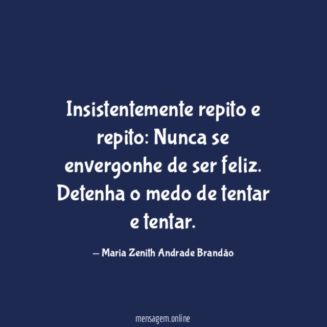 Insistentemente repito e repito