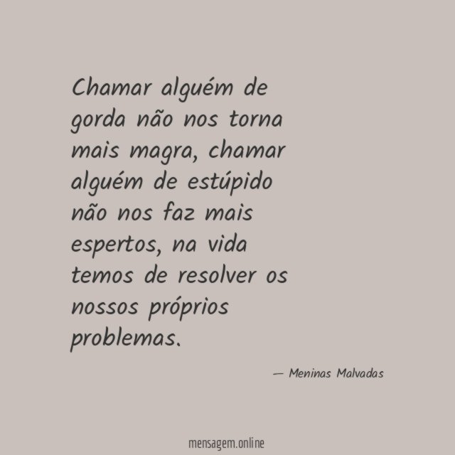 Chamar alguém de gorda não nos torna mais magra