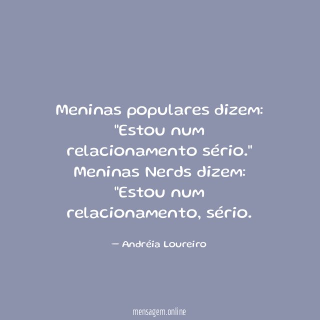 Meninas populares dizem