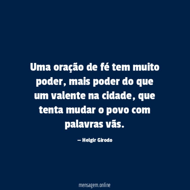 Uma oração de fé tem muito poder