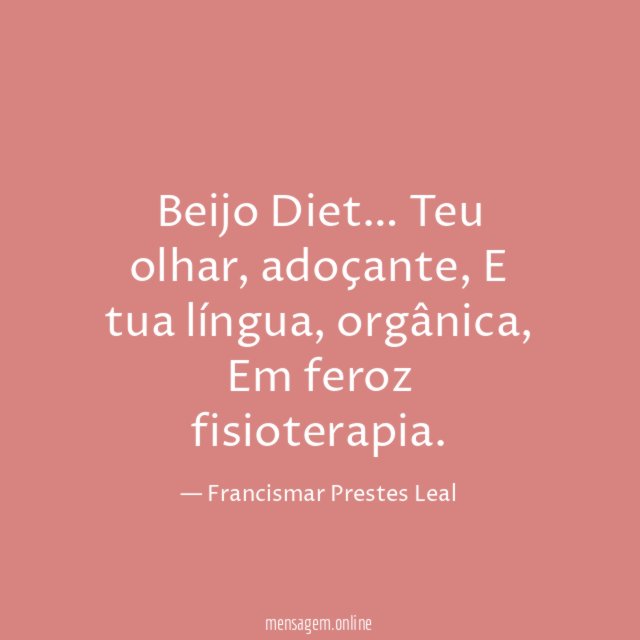 Beijo Diet…