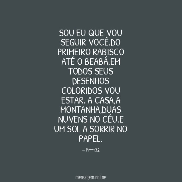 Sou Eu Que Vou Seguir Você