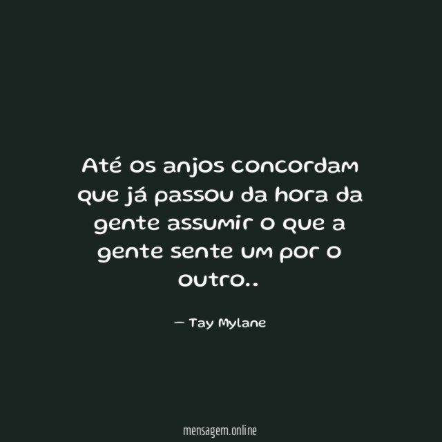 Até os anjos concordam que já passou da
