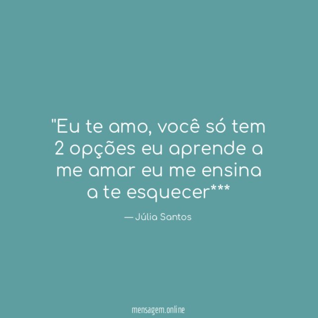 'Eu te amo