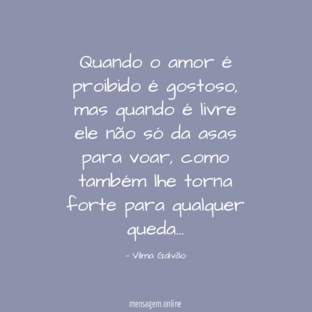 Quando o amor é proibido é gostoso