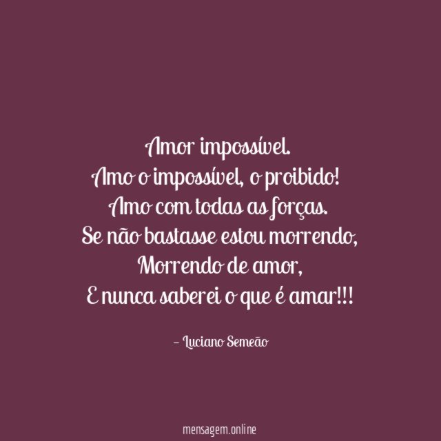 Amor impossível
