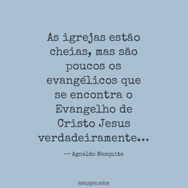 As igrejas estão cheias
