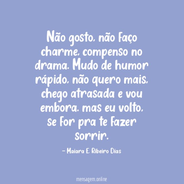 Não gosto