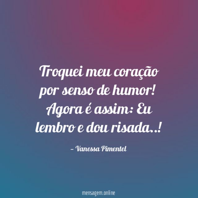 Troquei meu coração por senso de humor