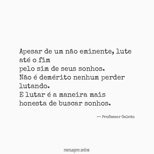 Apesar de um não eminente