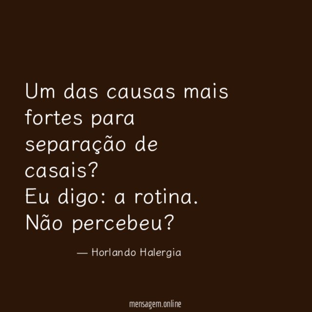 Um das causas mais fortes para separação de casais