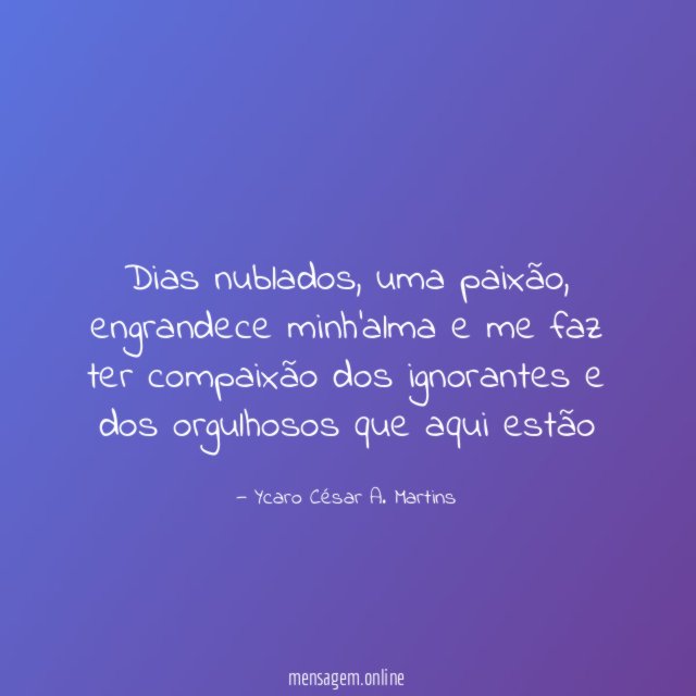 Dias nublados