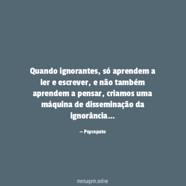 Quando ignorantes