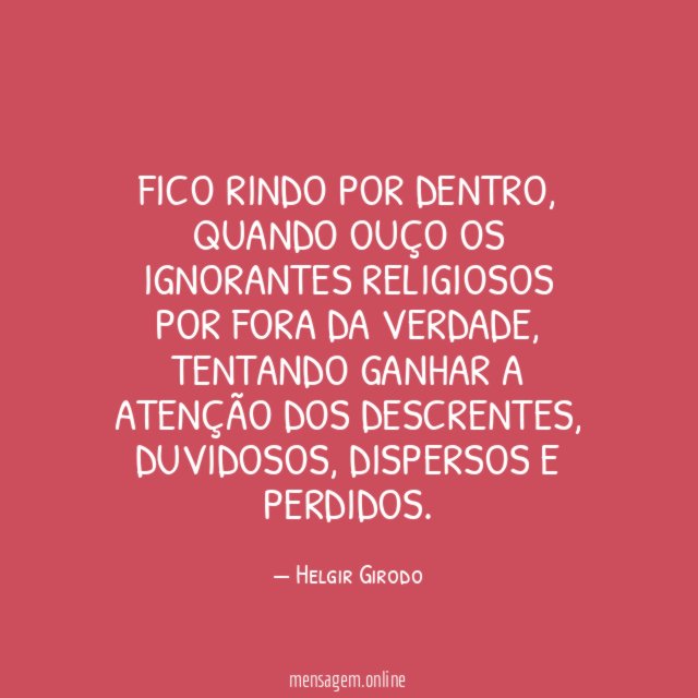 Fico rindo por dentro