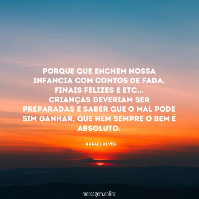 Porque que enchem nossa infancia com contos de fada