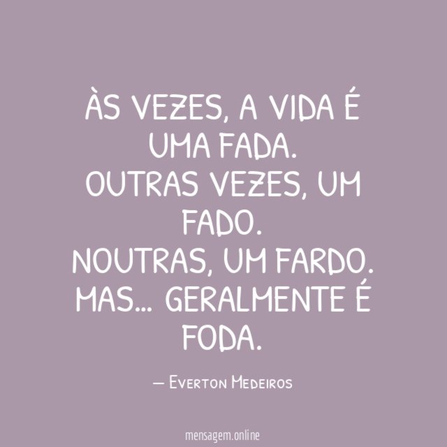 Às vezes