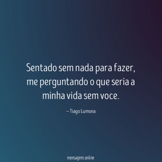 Sentado sem nada para fazer