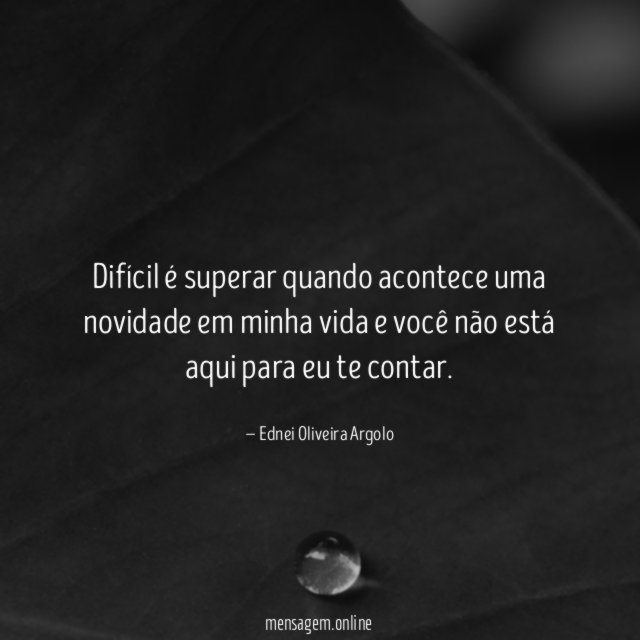 Difícil é superar quando acontece uma novidade em