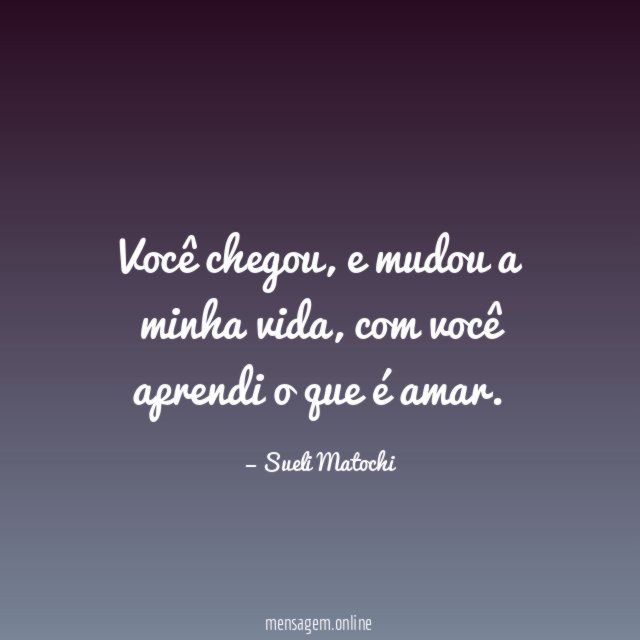 Você chegou