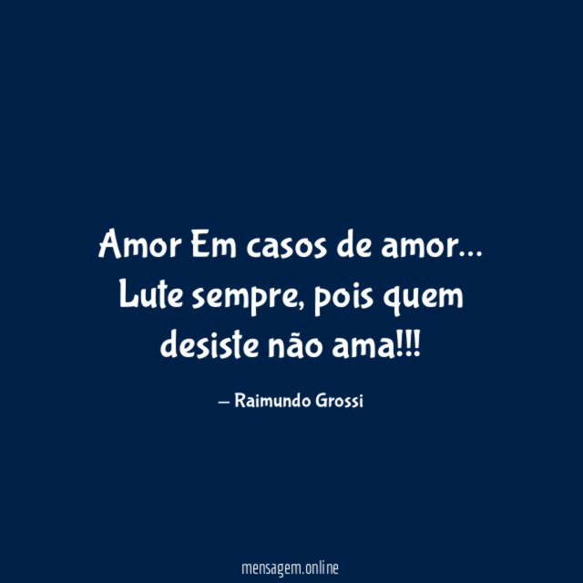 Amor Em casos de amor