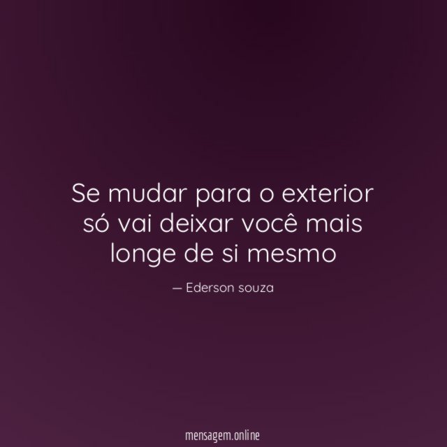 Se mudar para o exterior só vai deixar
