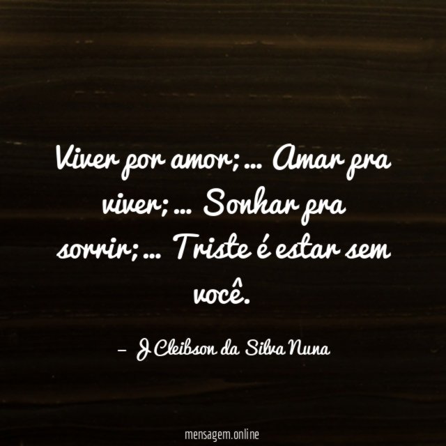 Viver por amor