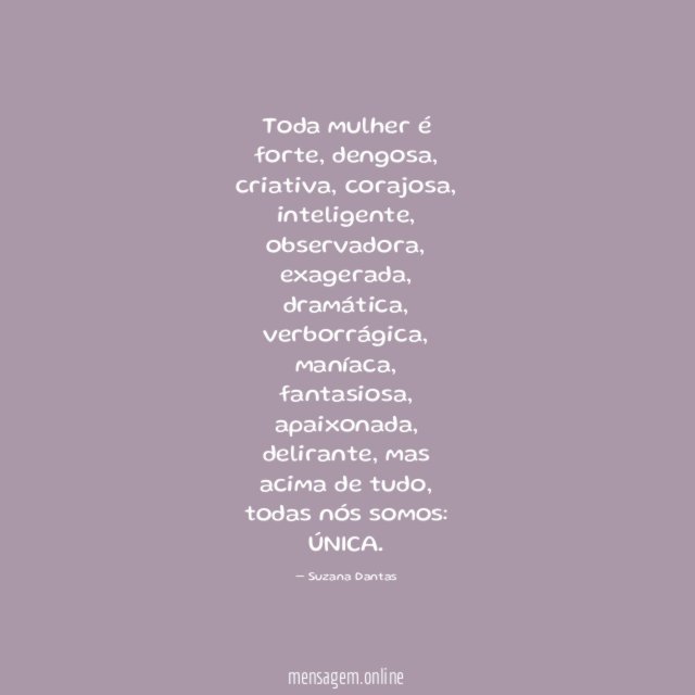 Toda mulher é forte