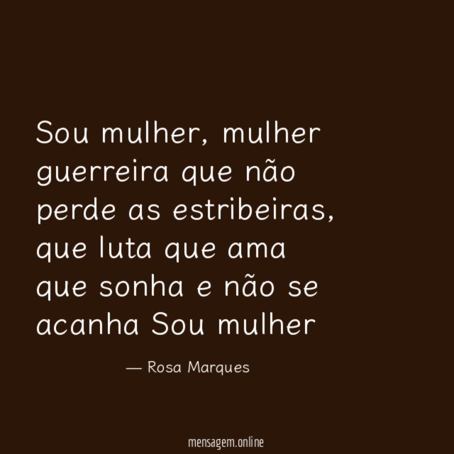 Sou mulher