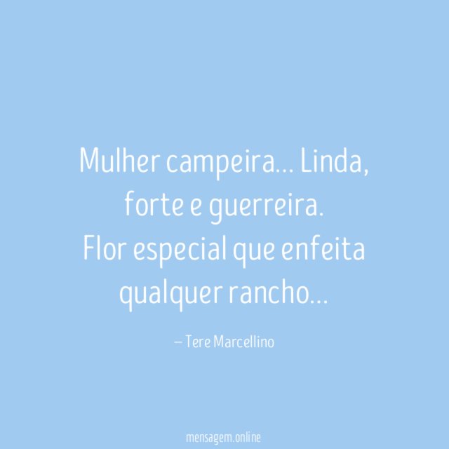 Mulher campeira