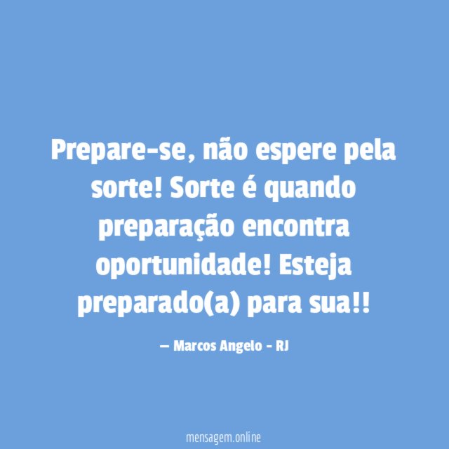 Prepare-se