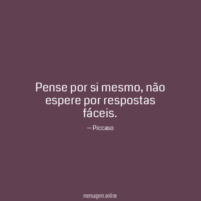 Pense por si mesmo