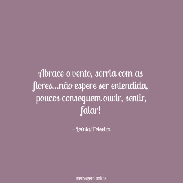 Abrace o vento