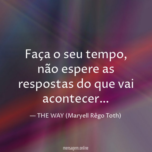 Faça o seu tempo