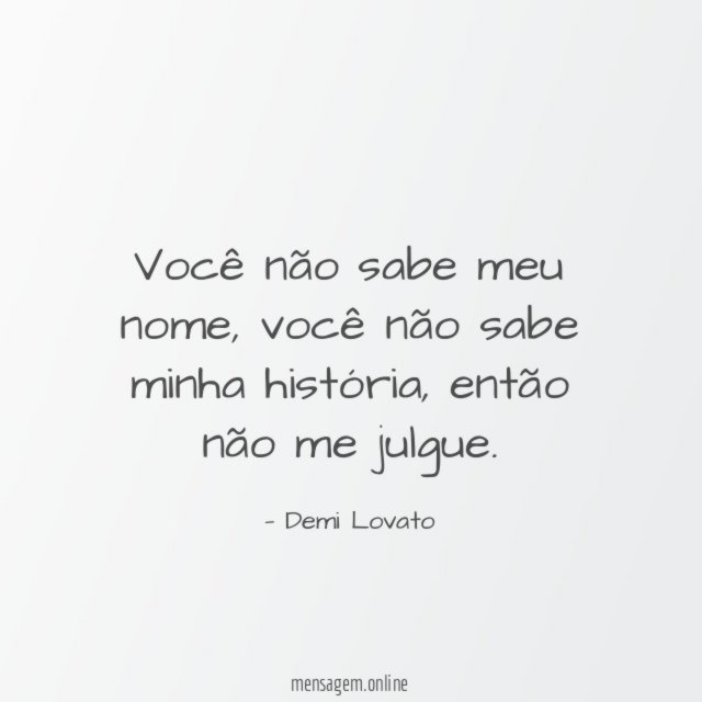 Você não sabe meu nome