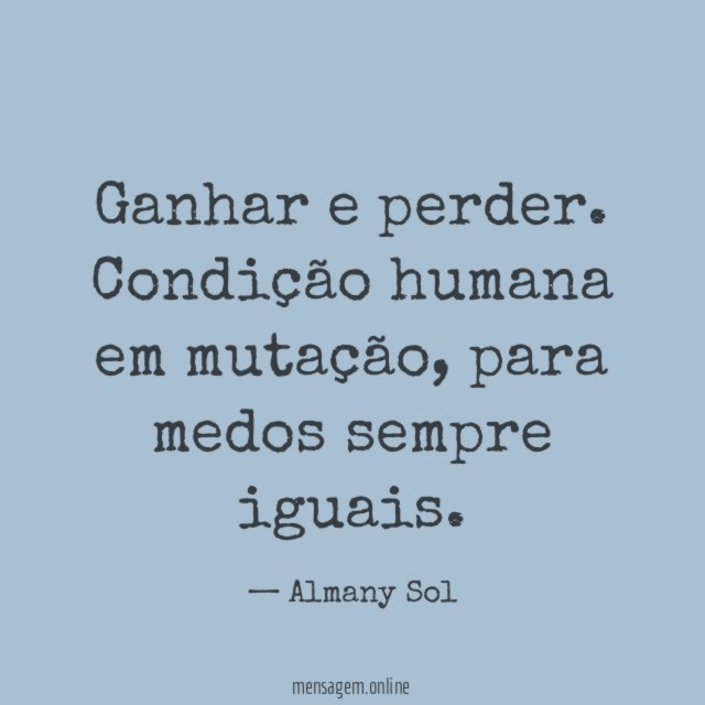 Ganhar e perder