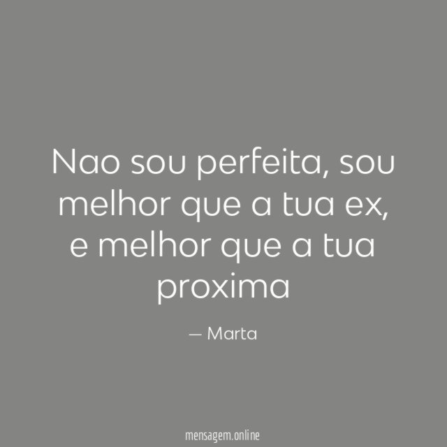 Nao sou perfeita