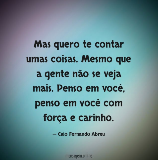 Mas quero te contar umas coisas
