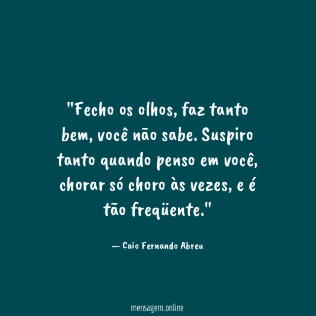'Fecho os olhos