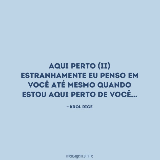 AQUI PERTO (II)