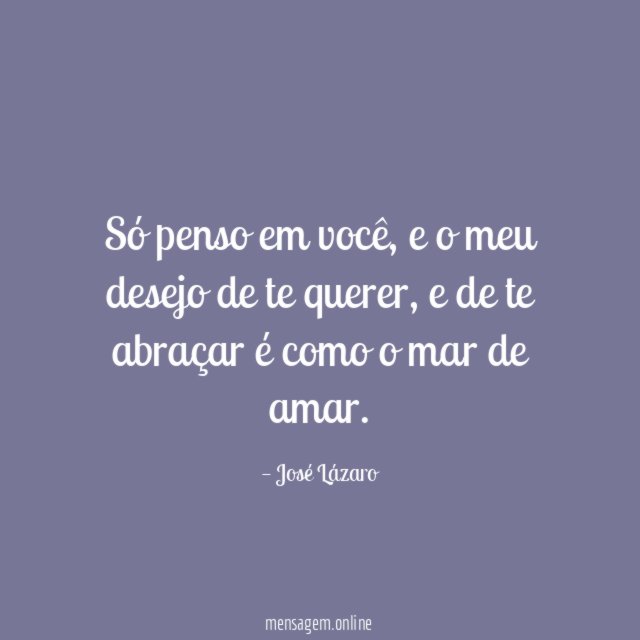 Só penso em você
