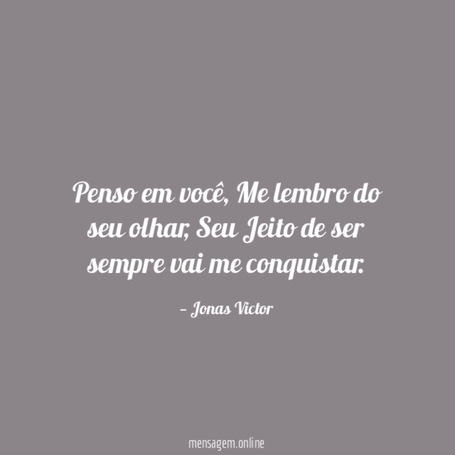 Penso em você