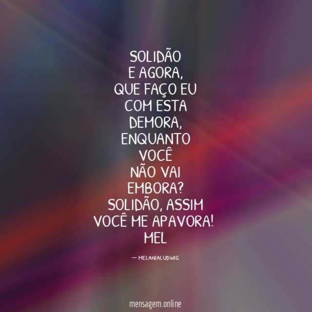 SOLIDÃO